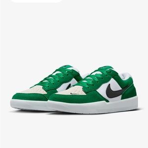 Nike SB Force 58 Skate Shoes Green Black Unisex